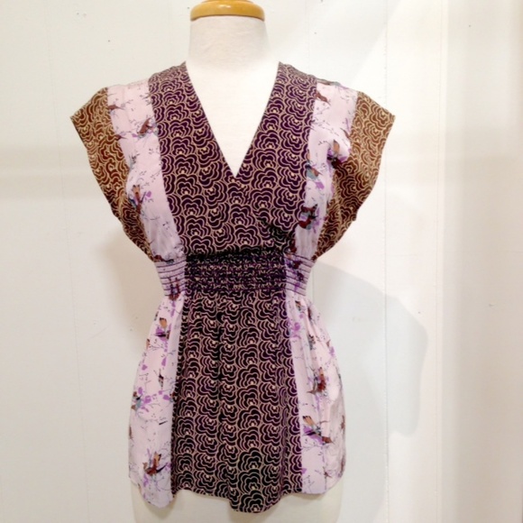 SOLD Anthropologie Corey Lynn Calter Bird Blouse - Picture 4 of 8